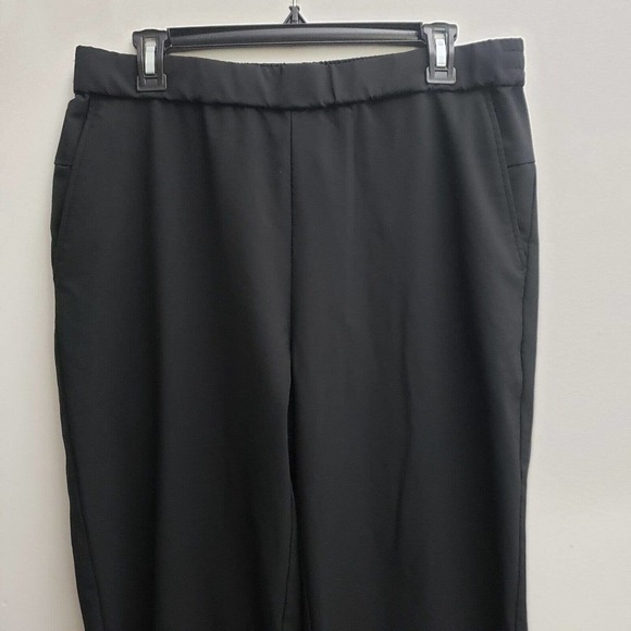 Troop Womens Jogger Pull On Pants XL Solid Black Drawstring Recycled Polyester - Picture 5 of 8